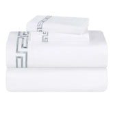Harrison Cotton Greek Key Embroidered Deep Pocket Bed Sheet Set